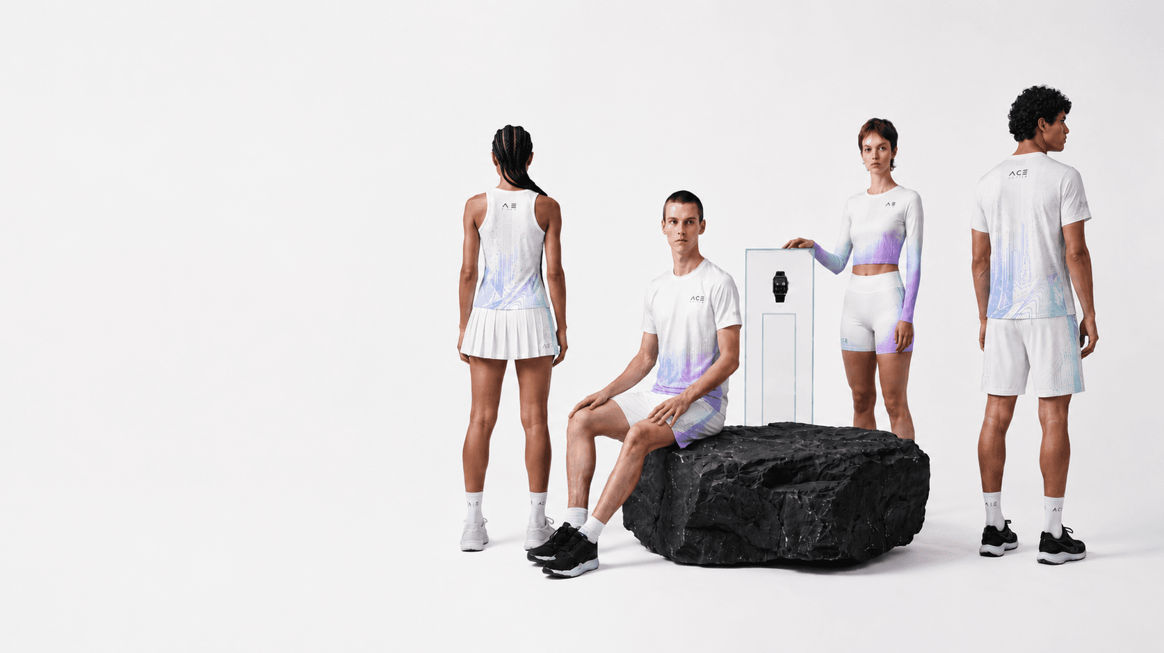 Look de la campaña Ace Wear
